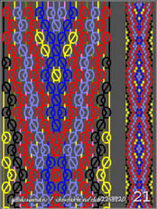 схемы плетения фенечек, 20 ниток