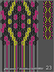 схемы плетения фенечек, 20 ниток