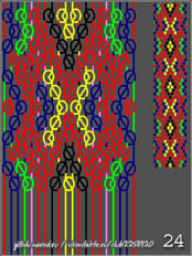 схемы плетения фенечек, 20 ниток