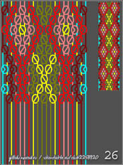 схемы плетения фенечек, 20 ниток