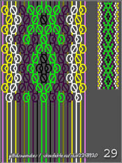 схемы плетения фенечек, 20 ниток