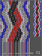 схемы плетения фенечек, 20 ниток