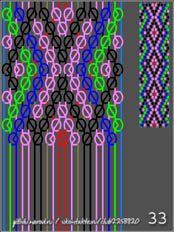 схемы плетения фенечек, 20 ниток