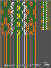 схемы плетения фенечек, 20 ниток