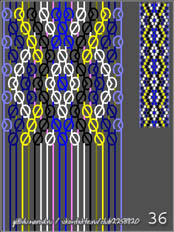 схемы плетения фенечек, 20 ниток