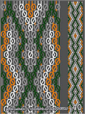 схемы плетения фенечек, 20 ниток