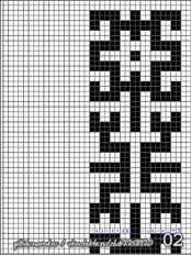 схемы плетения фенечек, геометрический узор