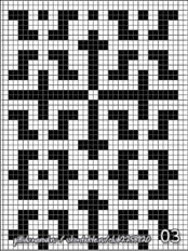 схемы плетения фенечек, геометрический узор