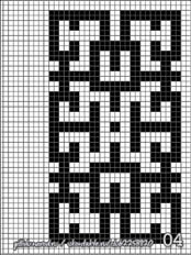 схемы плетения фенечек, геометрический узор