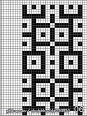 схемы плетения фенечек, геометрический узор