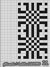 схемы плетения фенечек, геометрический узор