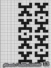 схемы плетения фенечек, геометрический узор